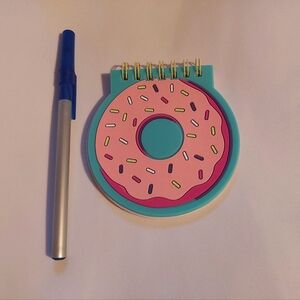 FREE ADD-ON WITH PURCHASE Sprinkled Donut Notepad NEW